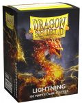 Protecții pentru cărți de joc Dragon Shield Dual Sleeves - Matte Lightning (100 buc.) - 1t