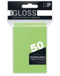 Protecții pentru cărți Ultra Pro - PRO-Gloss Standard Size, Lime Green (50 buc.) - 1t