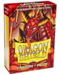 Manșoane Dragon Shield - Small Matte Crimson (60 buc.) - 1t