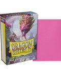 Protecții pentru cărți de joc Dragon Shield Diamond Sleeves - Small Matte Pink (60 buc.) - 2t