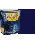 Protecții pentru cărți de joc Dragon Shield Classic Sleeves - Night Blue (100 buc.) - 2t