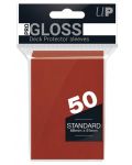 Protecții pentru cărți Ultra Pro PRO - Gloss Standard Size, Red (50 buc.) - 1t