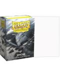 Protecții pentru cărți de joc Dragon Shield Dual Sleeves - Matte Snow (100 buc.) - 2t