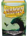 Manșoane Dragon Shield - Emerald mat (100 buc.) - 1t
