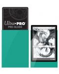 Protecții pentru cărți Ultra Pro PRO - Gloss Standard Size, Aqua (50 buc.) - 2t