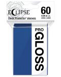 Protecții pentru cărți  Ultra Pro - Eclipse Gloss Small Size, Pacific Blue (60 buc.) - 1t