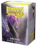 Protecții pentru cărți de joc Dragon Shield Dual Sleeves - Matte Orchid (100 buc.) - 1t