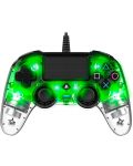 Controller Nacon за PS4 - Wired Illuminated Compact Controller, crystal green - 1t