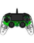 Controller Nacon за PS4 - Wired Illuminated Compact Controller, crystal green - 10t