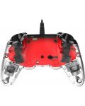 Controller Nacon pentru PS4 - Wired Illuminated Compact Controller, crystal red - 5t
