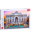 Puzzle Trefl de 500 piese - Fontana di Trevi, Roma - 1t