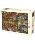 Puzzle Deico Games de 1000 piese - Pattern, Bookshelf - 1t
