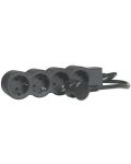 Splitter Legrand - 694562, 4x shuko, cablu de 3 m, negru-gri - 2t