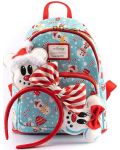 Rucsac Loungefly Disney: Mickey Mouse - Snowman Mickey & Minnie - 4t
