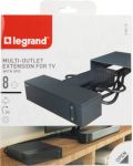 Splitter de zonă TV Legrand - 694515, 4x2P+E și 4x2P, 2 m, negru - 4t