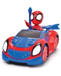 Mașină radiocomandată Jada toys Disney - Roadster decapotabil cu figura Spidey, 1:24 - 3t