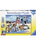 Puzzle Ravensburger de 100 XXL piese - Fara catei pe plaja - 1t