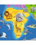 Puzzle Ravensburger de 30 piese - Harta cu animalele lumii - 3t