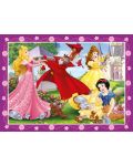 Puzzle-uri Ravensburger 4 de 12+16+20+24 piese - Printese Disney  - 2t