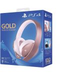 Casti gaming - Gold Wireless Headset, Rose Gold, 7.1,  roz - 3t