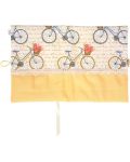 Coperta carte: Bicicleta cu trandafiri (coperta textila cu nasture) - 2t