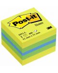 Notite autoadezive Post-it - Post-it - Lemon, 5.1 x 5.1 cm, 400 file - 1t