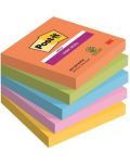 Note lipicioase autoadezive Post-it - Super Sticky, 5 pachete x 90 de coli - 1t