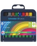 Set carioci Schneider - Link-It, 8 culori, in cutie cu suport - 1t