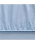 Set cearșaf cu elastic și 2 fețe de pernă TAC - 100% bumbac, pentru 160 x 200 cm, albastru - 2t