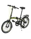 Bicicleta de oras pliabila CAMP - Q10, 20", negru/galben - 1t