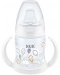 Biberon NUK First Choice - Cu tetină pentru suc, TC, PP, 150 ml, alb - 1t