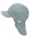 Pălărie cu gât din material textil și protecție UV 50+ Sterntaler - 51 cm, 18-24 luni, verde - 3t
