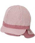 Pălărie cu gât din material textil și protecție UV 50+ Sterntaler - 45 cm, 6-9 luni, roz - 1t