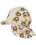 Pălărie cu gât din material textil și protecție UV 50+ Sterntaler - Leu, 51 cm, 18-24 luni - 3t