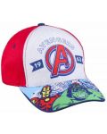 Pălărie Cerda cu vizieră - Avengers, 53 cm, 4+, roșu - 1t
