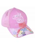 Pălărie Cerda cu vizieră - Peppa Pig, 51 cm, 4+, roz deschis - 1t