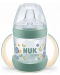 Sticluță pentru sucuri cu vârf de silicon NUK for Nature - 150 ml, verde - 1t