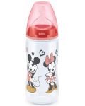 Bineron Nuk First Choice - Mickey Mouse, cu tetina din silicon, 300 ml, pentru fata  - 1t