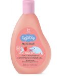 Șampon si gel de duș 2 in 1 Bebble - Strawberry, 250 ml - 1t