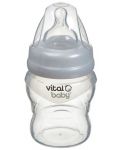Sticluță de sprijin pentru hrănire din silicon Vital Baby - Anti-Colic, 150 ml  - 1t
