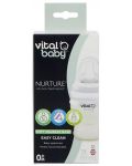 Sticluță de sprijin pentru hrănire din silicon Vital Baby - Anti-Colic, 150 ml  - 6t