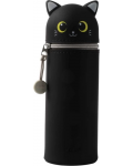 Husă de silicon pentru sticle I-Total - Cat, negru - 1t