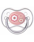 Suzeta din silicon Canpol Newborn Baby, simetrica - 6-18 luni, Floare - 1t