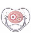 Suzetă de silicon Canpol - Newborn Baby, 0-6 luni, roz - 1t