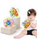 Hola silicon Teether - Inele de margele colorate - 2t