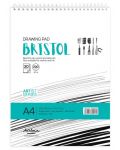 Caiet de schite cu spirala Drasca Bristol sketch pad - A4, 20 file - 1t