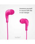 Căști cu microfon SBS - Mix 10, roz - 2t