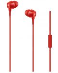 Casti cu microfon ttec - Pop In-Ear Headphones, rosii - 1t