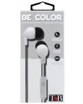 Casti cu microfon TNB - Be color, albe - 3t