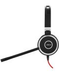 Căști cu microfon Jabra - Evolve 40 Stereo, negre/roșii - 3t